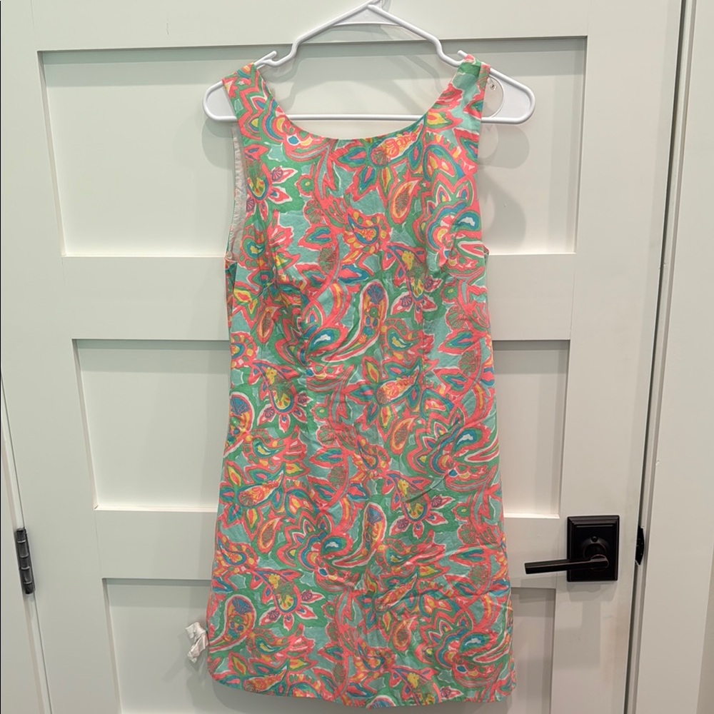 Lilly Pulitzer Pink and Green Sheath Mini Dress